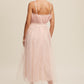 Paper Bag Frill Tulle Maxi Dress