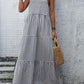 Striped Ruffle Hem Cami Dress