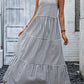 Striped Ruffle Hem Cami Dress