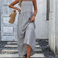 Striped Ruffle Hem Cami Dress