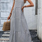 Striped Ruffle Hem Cami Dress