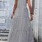 Striped Ruffle Hem Cami Dress