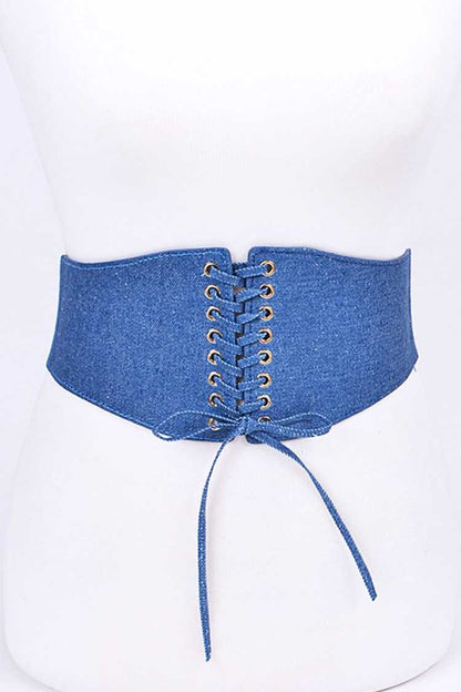 Denim Elastic Corset Belt