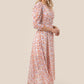 V neck maxi dress