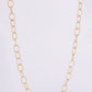 Chain bracelet and necklace set - gold