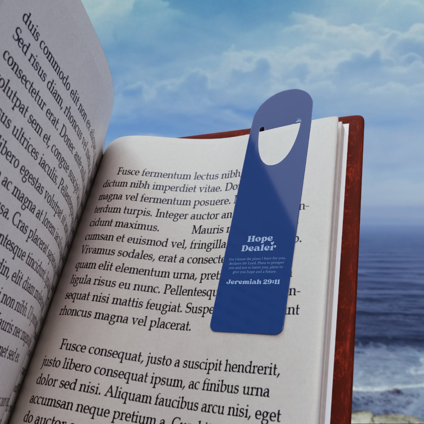 Inspiring Metal Bookmark - 'Hope Dealer' with Jeremiah 29:11