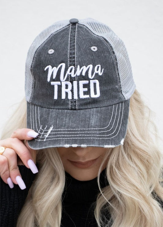 Mama Tried Embroidered Trucker Hat