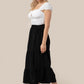 Tiered maxi skirt