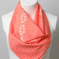 Dot and Floral Border Bandana Scarf