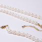 Small-sized natural pearl bracelet, necklace set