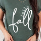 hello fall t shirts heather forest green