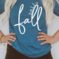 hello fall t shirt heather teal