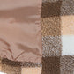 Plaid sherpa jacket with pockets