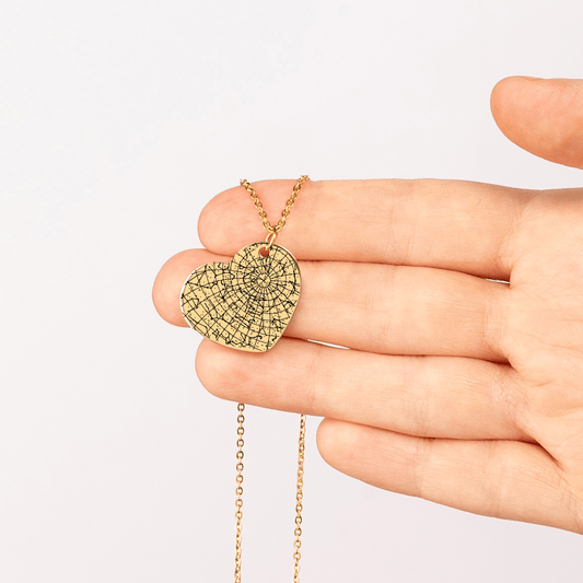 Star Map Heart Necklace