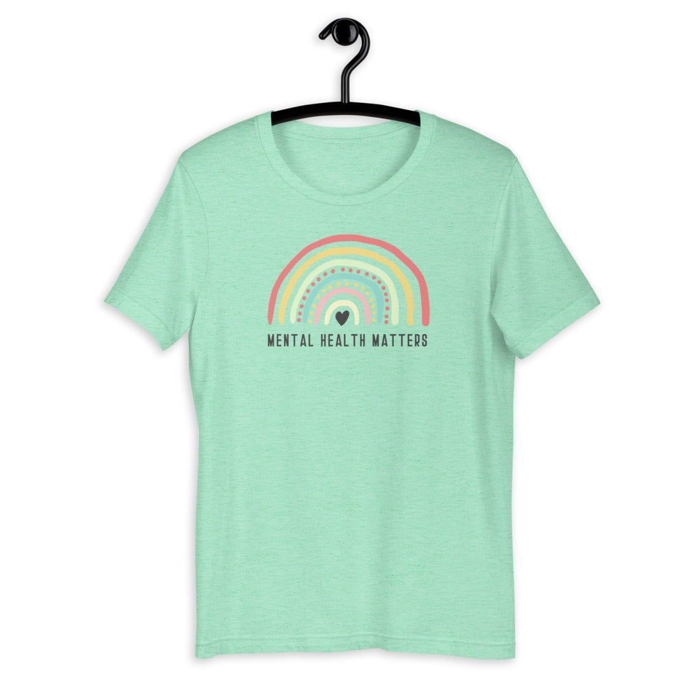 Mental Health Matters T-Shirt | Rainbow T-Shirt | Mental Health Awareness T-Shirt | Self care T-Shirt | Mental Health T-Shirt