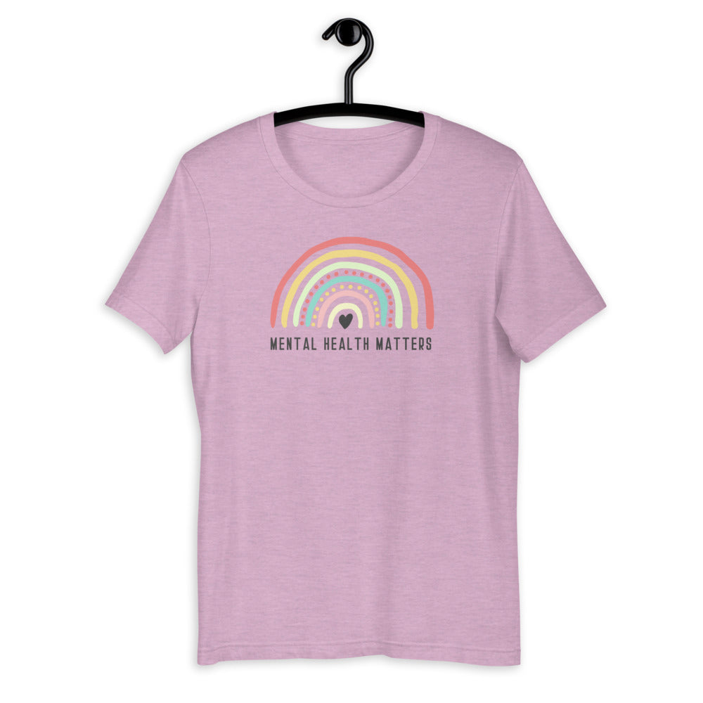 Mental Health Matters T-Shirt | Rainbow T-Shirt | Mental Health Awareness T-Shirt | Self care T-Shirt | Mental Health T-Shirt