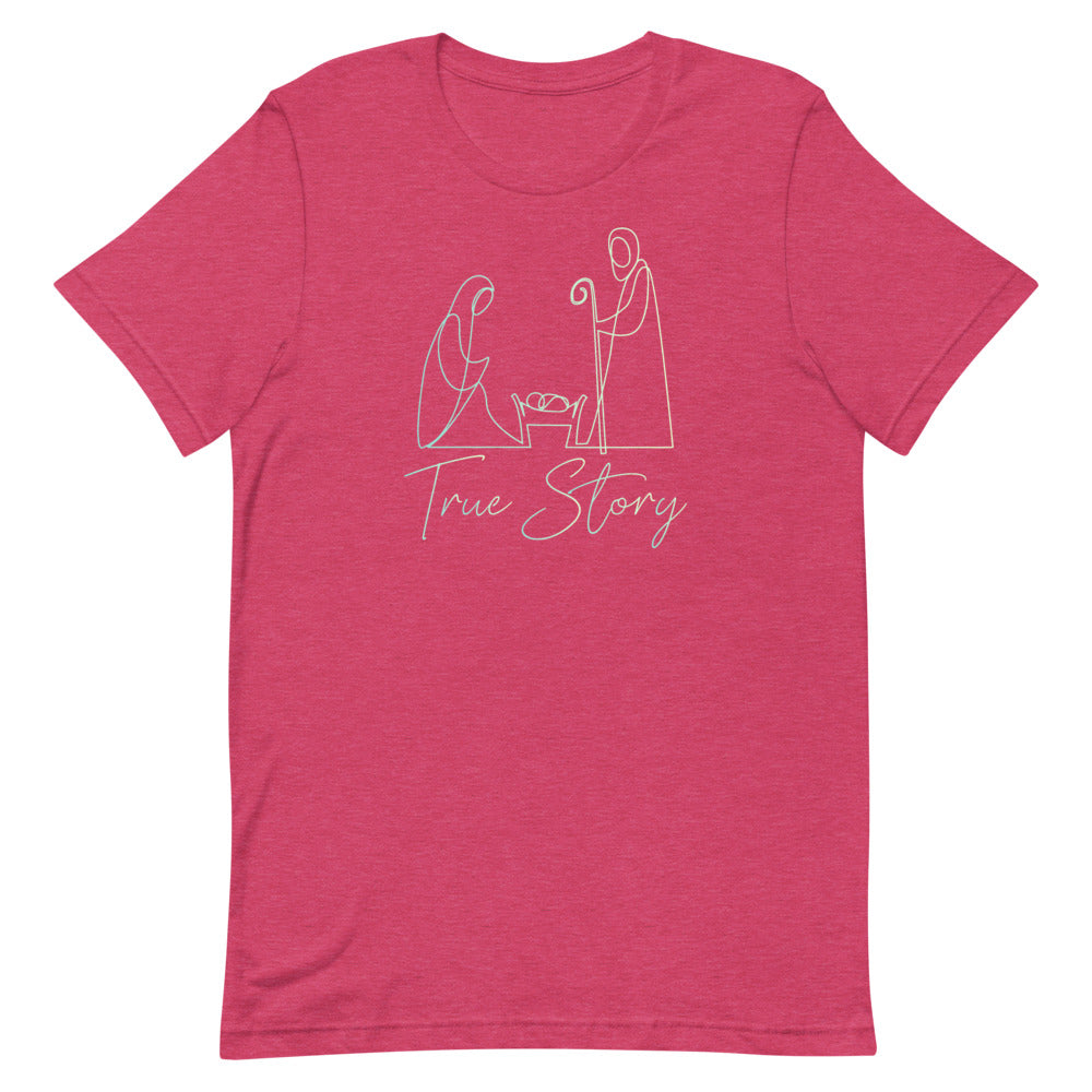 True Story Nativity Christmas T-SHirt | Christmas True Story Tee | Nativity T-Shirt | Christmas T-Shirt For Women | Nativity Scene T Shirt