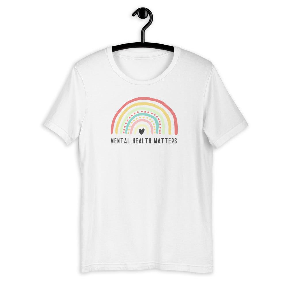 Mental Health Matters T-Shirt | Rainbow T-Shirt | Mental Health Awareness T-Shirt | Self care T-Shirt | Mental Health T-Shirt