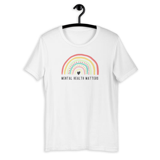 Mental Health Matters T-Shirt | Rainbow T-Shirt | Mental Health Awareness T-Shirt | Self care T-Shirt | Mental Health T-Shirt