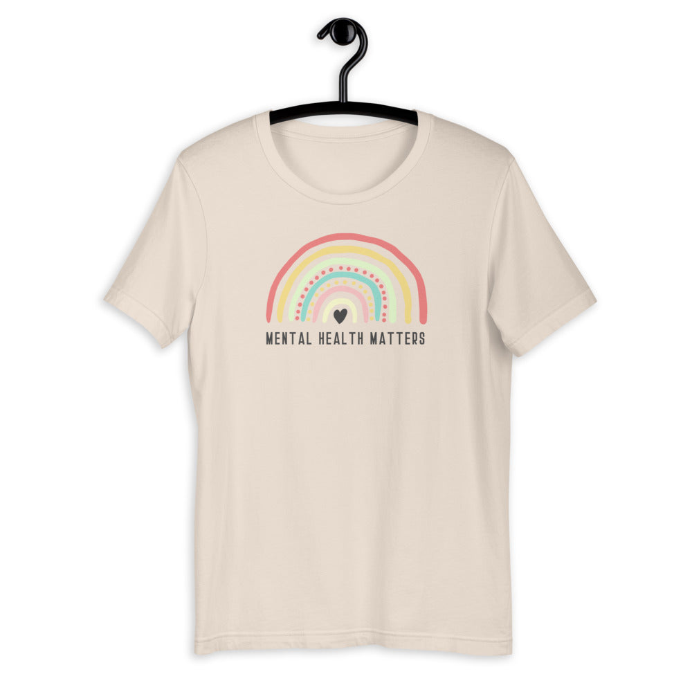 Mental Health Matters T-Shirt | Rainbow T-Shirt | Mental Health Awareness T-Shirt | Self care T-Shirt | Mental Health T-Shirt